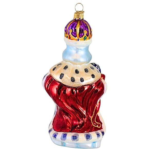 Christopher Radko Poland Glass Christmas Ornament Snow King 2000 00-140-N - Picture 2 of 5